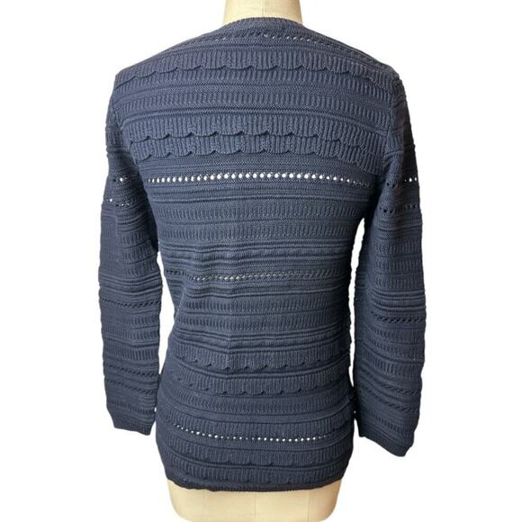 Banana Republic Navy Long Sleeve Sweater Women's Size S - Picture 3 of 5